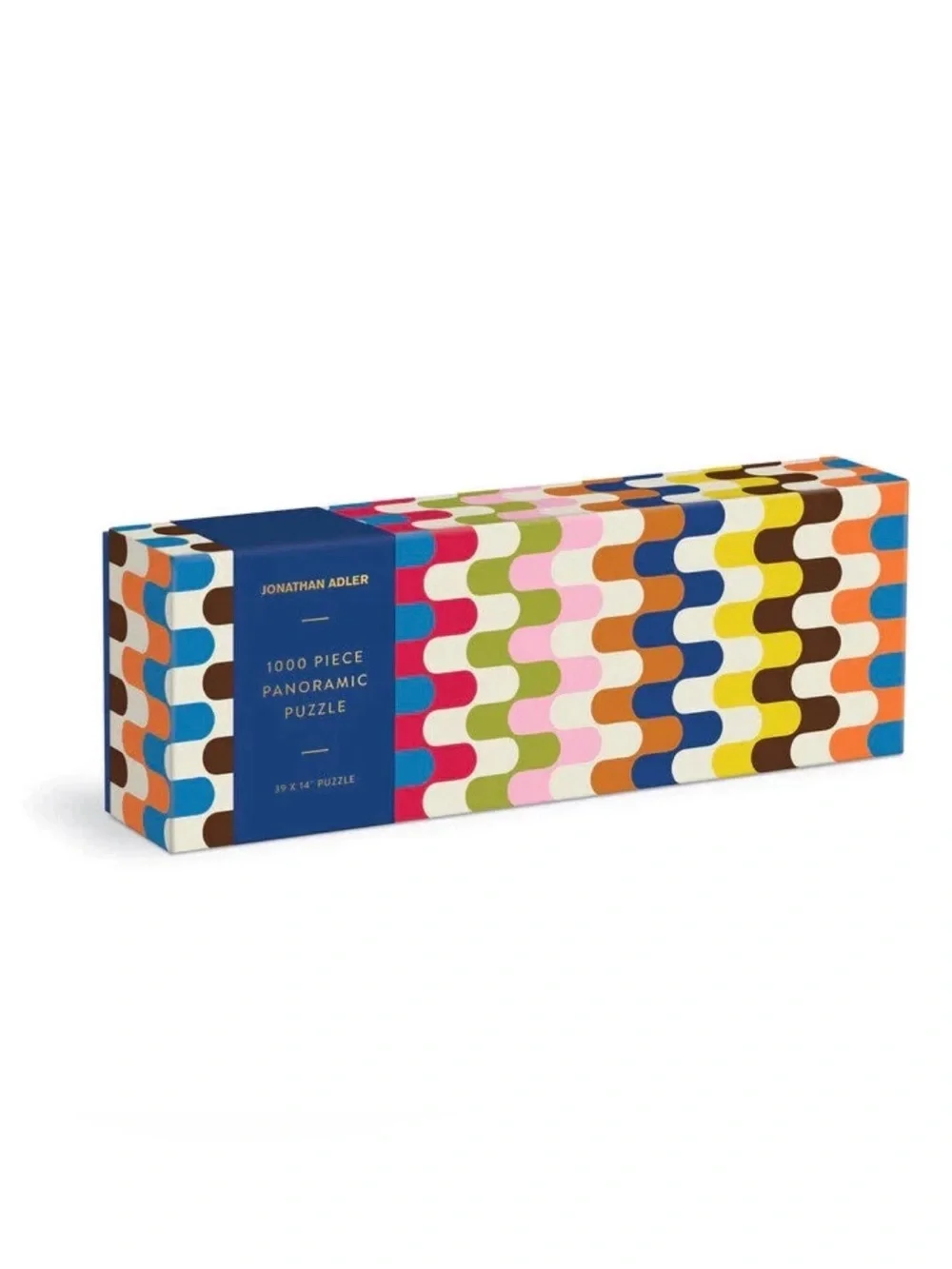Jonathan Adler Bargello 1000 Piece Panoramic Jigsaw Puzzle Galison New Sealed